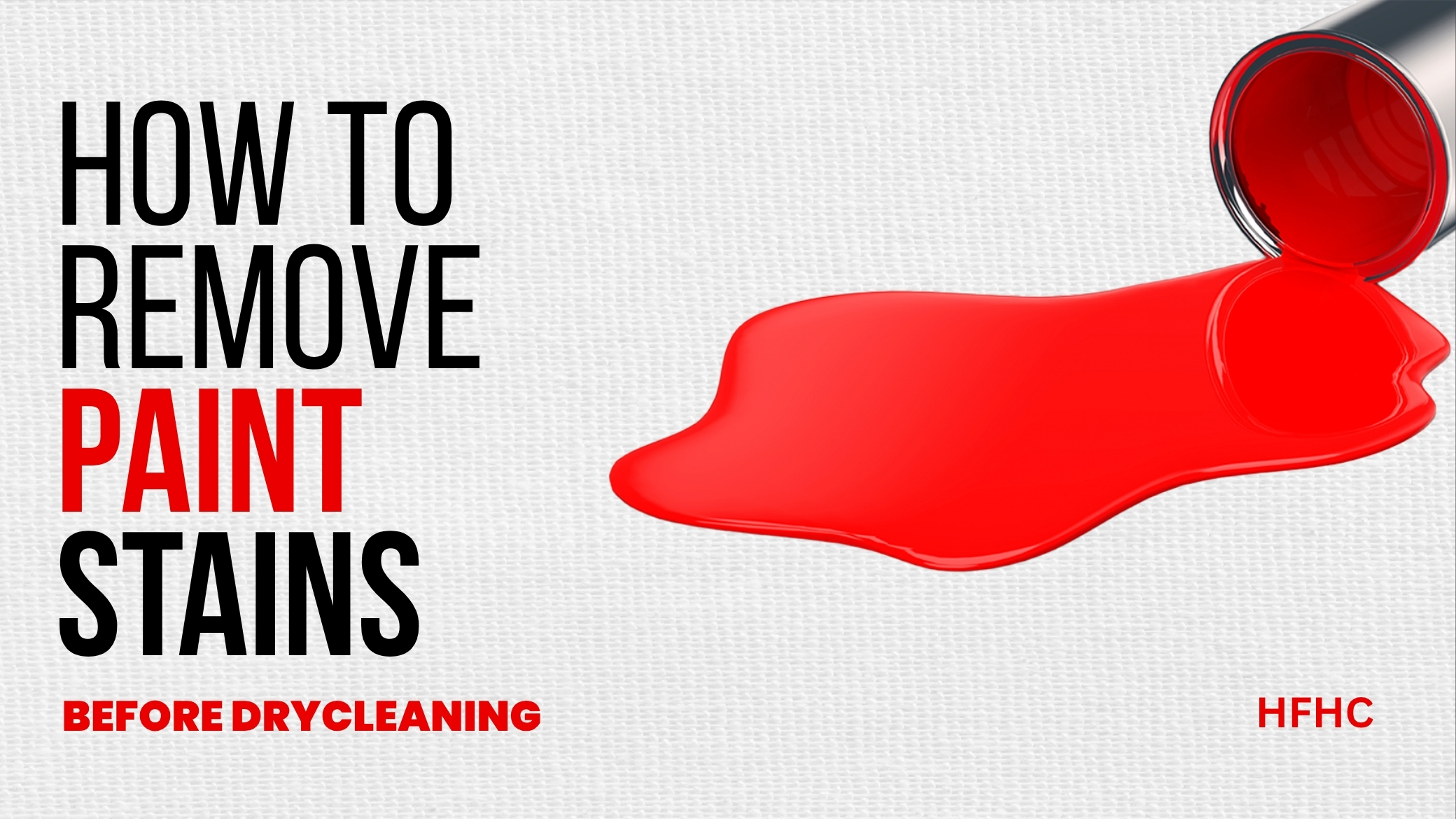 How to Remove Paint Stains before Drycleaning (HFHC)